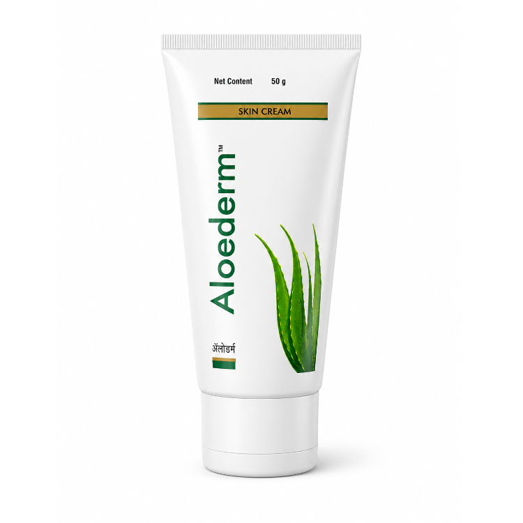 Aloederm Skin Cream 50g | Aloe Vera Moisturizing Cream for Dry Sensitive Skin