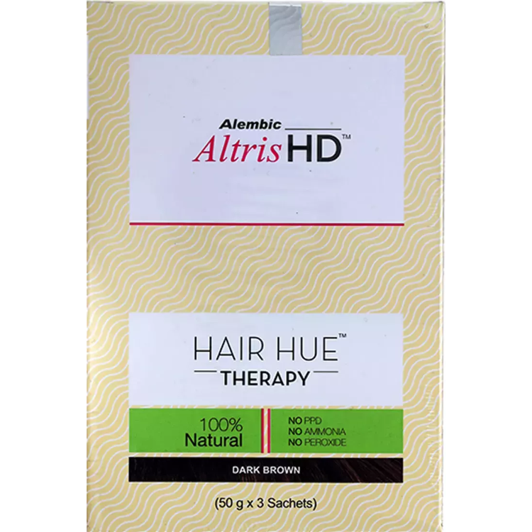 Altris HD Hair Hue Therapy Dark Brown 3*50gm