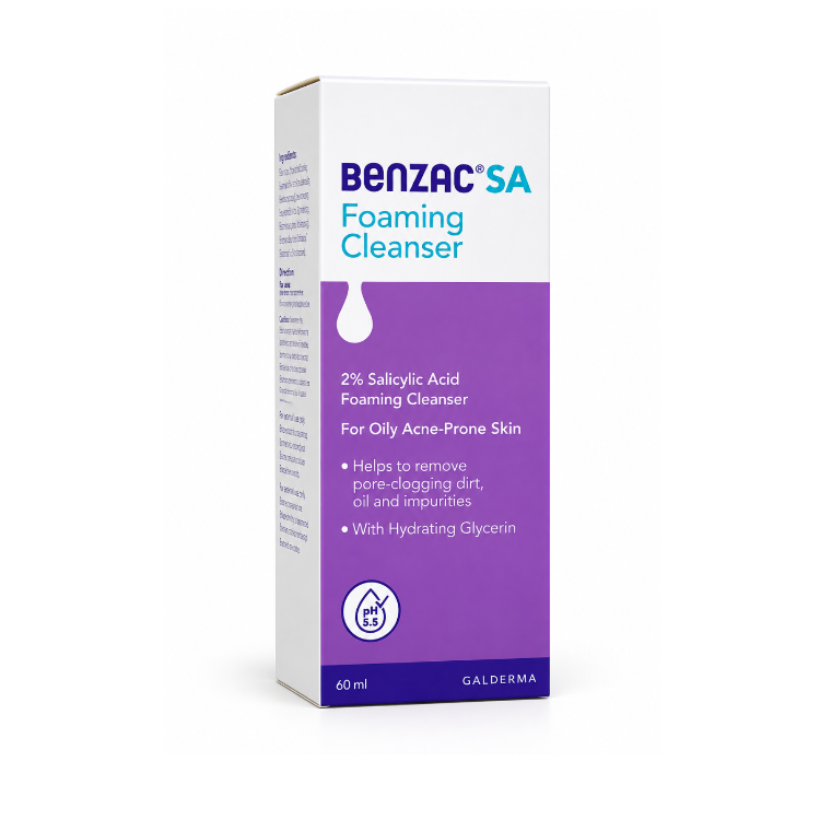 BENZAC SA Foaming Cleanser – 60 ml