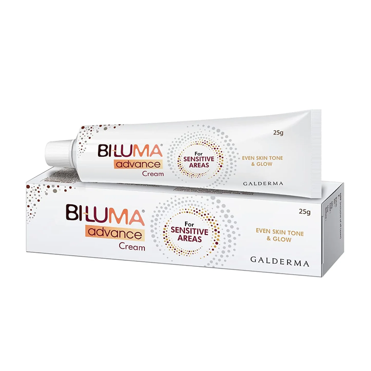 Biluma Advance Cream for Sensitive Areas | For Glow & Even Skin Tone 25gm