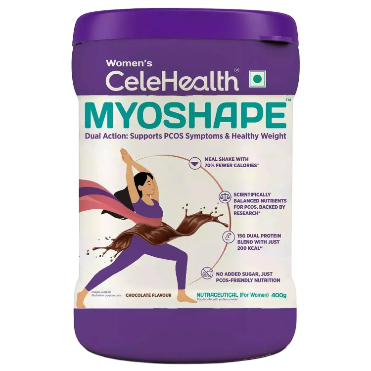 CeleHealth Myoshape Powder for Women No Added Sugar Chocolate 400gm