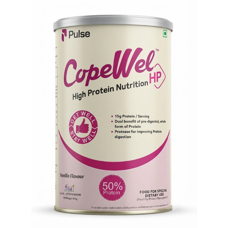 CopeWel HP High Protein Nutrition Powder – Vanilla Flavour 400g
