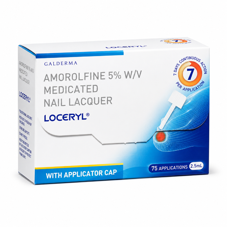 Loceryl Amorolfine 5% W/V Medicated Nail Lacquer 2.5ml