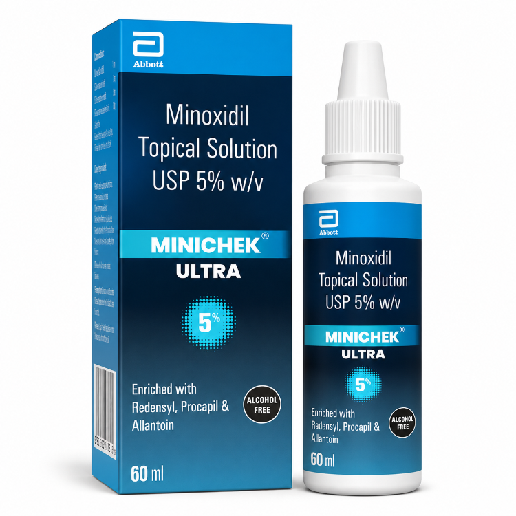 Minichek Ultra 5% Topical Solution 60 ml