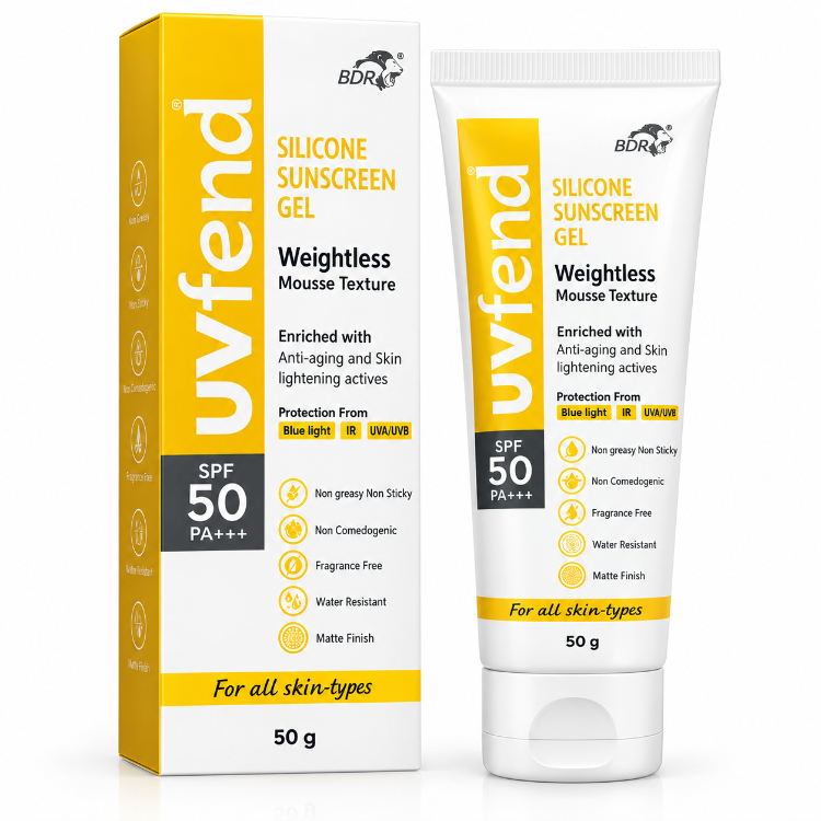 UVfend Silicone Sunscreen Gel – SPF 50 PA+++ – 50 g