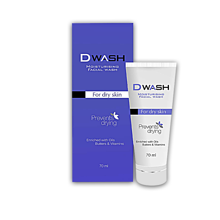DWash Moisturising Facial Wash For Dry Skin 70ml