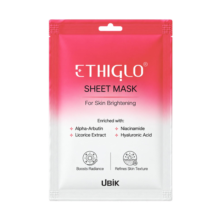 Ethiglo Sheet Mask for Skin Brightening 25gm Pack Of 5