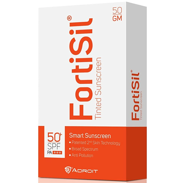 Fortisil Spf 50+ Pa+Tinted Sunscreen Gel