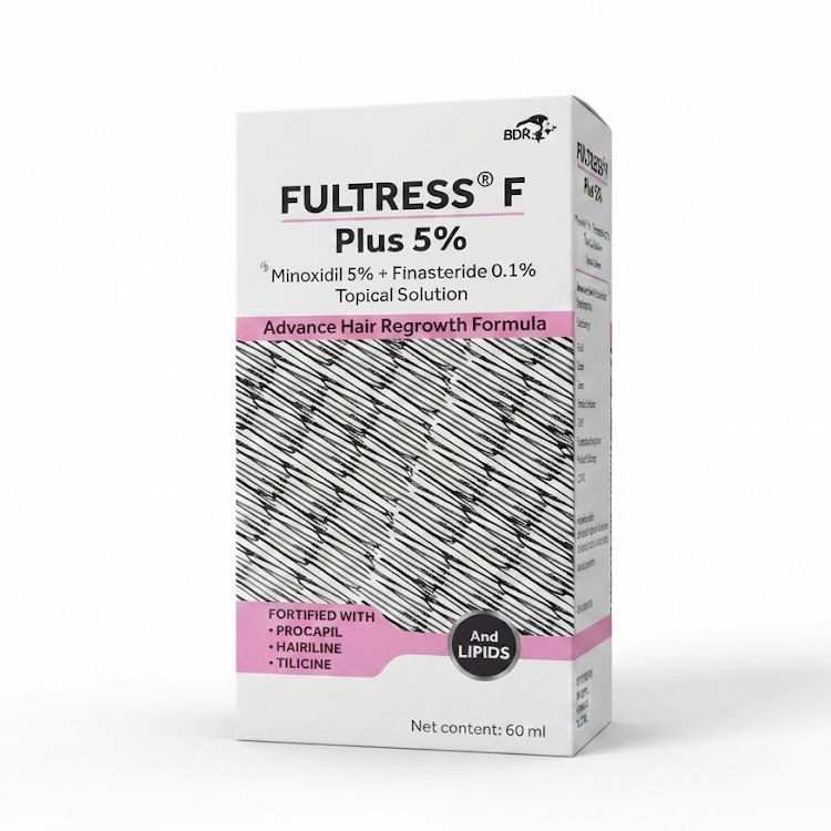 Fultress F Plus 5% Minoxidil 5% + Finasteride 0.1% Topical Solution – 60ml