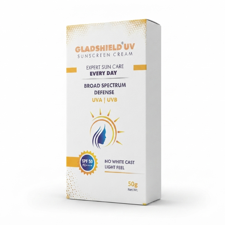 Gladshield UV Sunscreen Cream SPF 50 PA++++ 50g