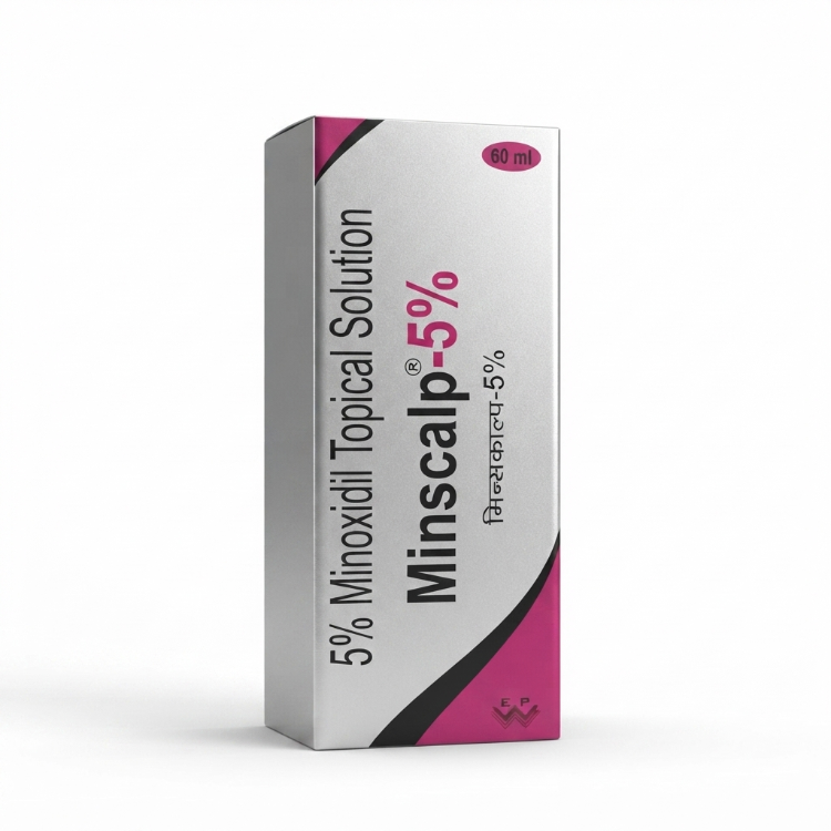 Minscalp-5% Minoxidil Topical Solution (60 ml)