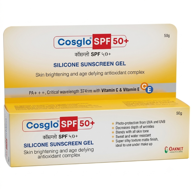 Cosglo SPF 50+ PA+++ Sunscreen Gel, 50gm