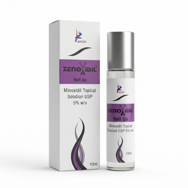Zenoxidil Roll On Minoxidil Topical Solution USP 5% w/v 10ml