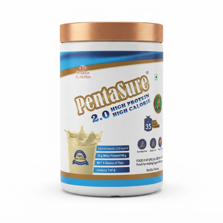 PentaSure 2.0 High Protein High Calorie Nutritional Powder Vanilla Flavour 400gm