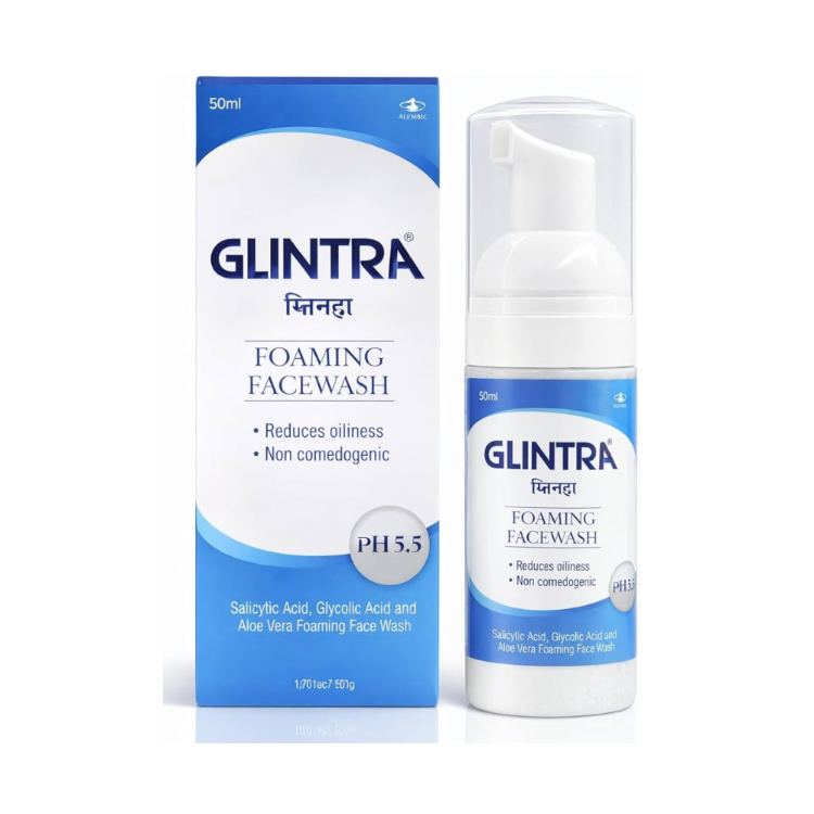 Glintra Foaming Face Wash 50ml