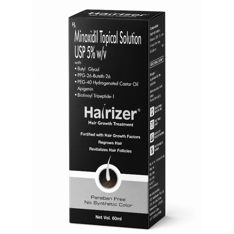Hairizer Minoxidil Topical Solution USP 5% w/v 60ml | Hair Growth Treatment