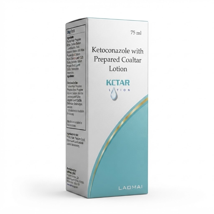 KCTAR Ketoconazole with Prepared Coal Tar Lotion 75ml