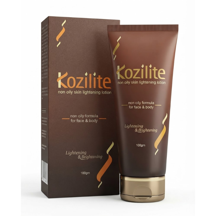 Kozilite Non Oily Skin Lightening Lotion 100g | Face Body Brightening Moisturizer
