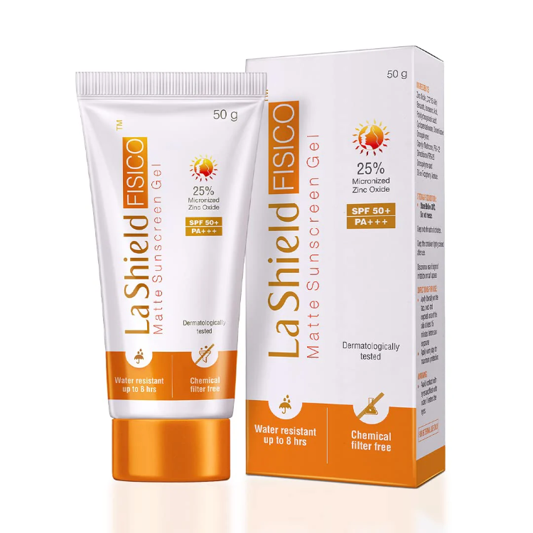 La Shield Fisico Matte Sunscreen Gel SPF 50+ PA+ 50gm