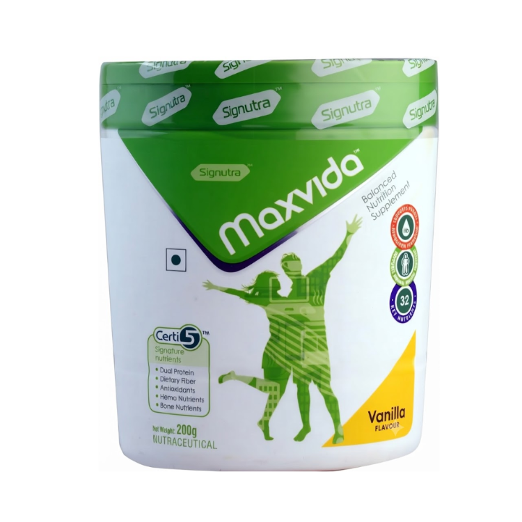 Maxvida Balanced Nutrition Supplement Vanilla Flavour