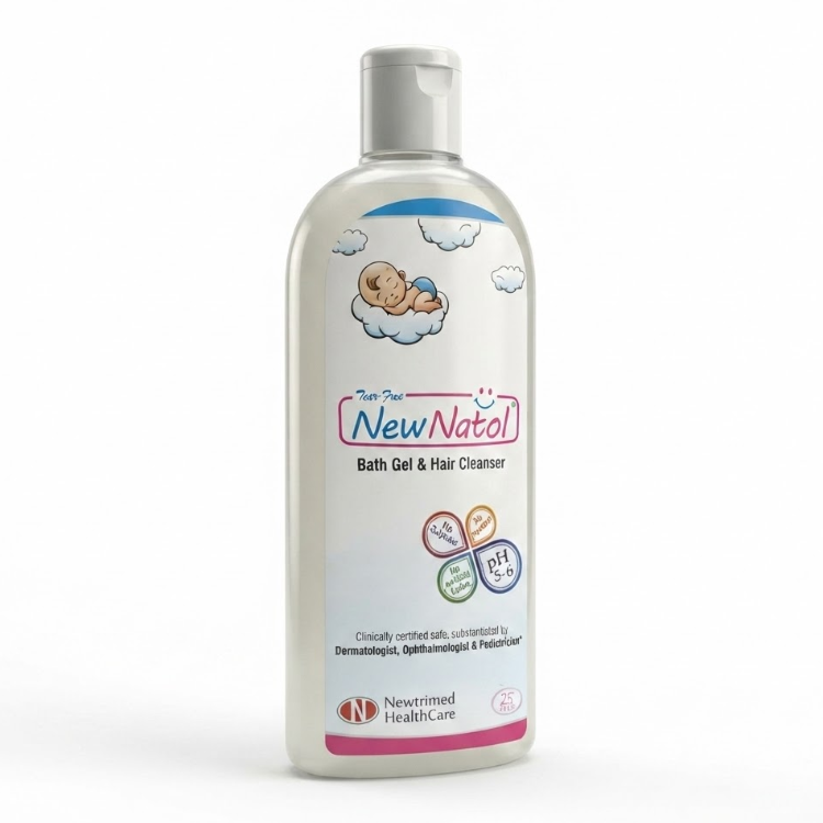 New Natol Bath Gel & Hair Cleanser 25ml