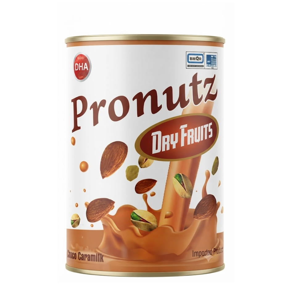 Pronut Dry Fruits Health Drink Powder Caramilk Flavour 200gm