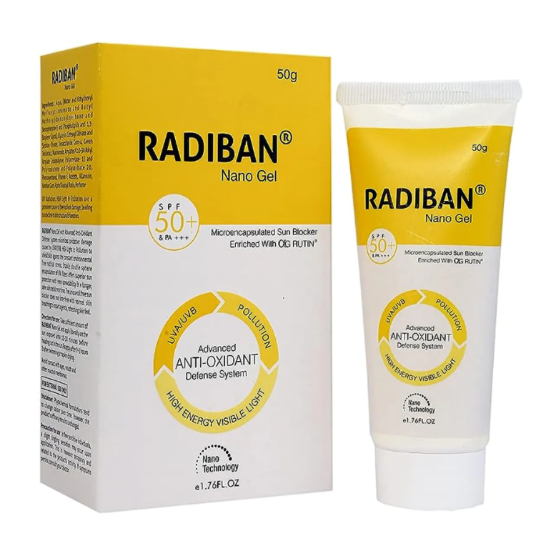 Radiban SPF 50+ Nano Gel 50gm