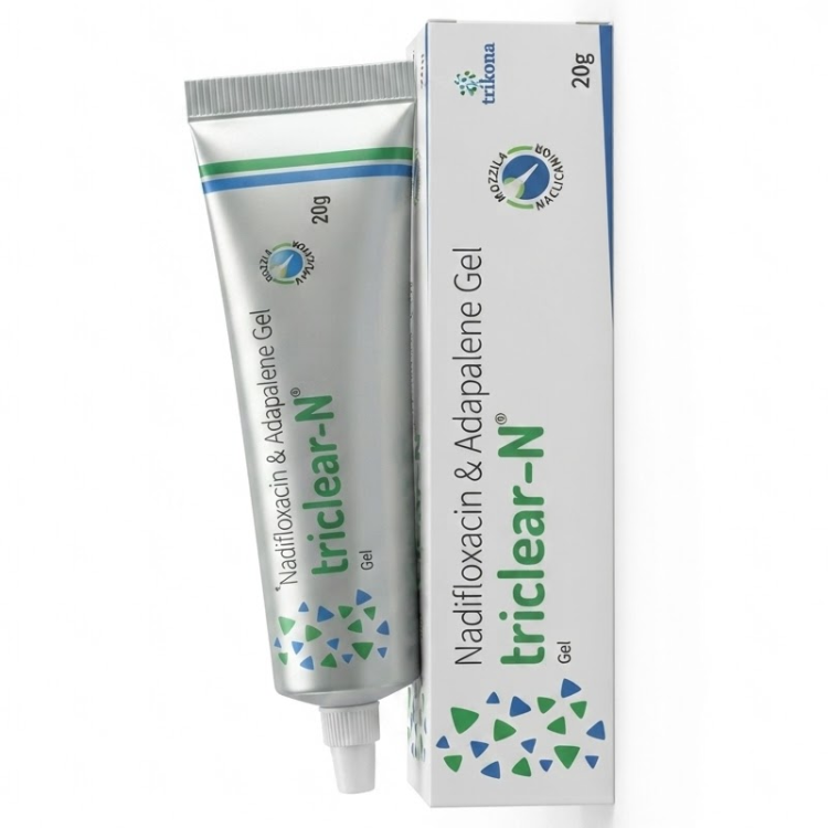 Triclear-N Gel – Nadifloxacin Adapalene Gel 20g