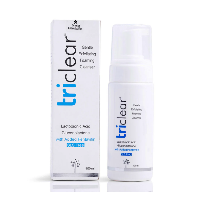 Triclear Gentle Exfoliating Foaming Cleanser 100ml