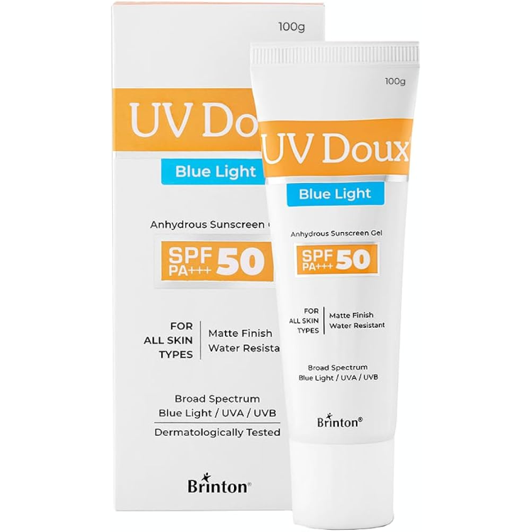 UV Doux Blue Light Sunscreen Gel SPF 50 PA+ 100gm