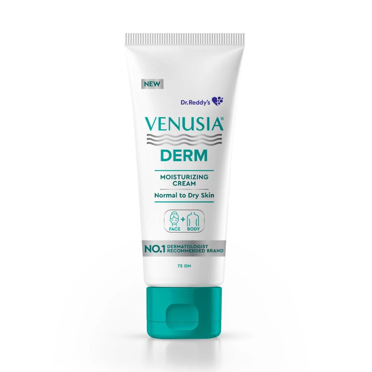 Venusia Derm Moisturizing Cream for Normal to Dry Skin 75g