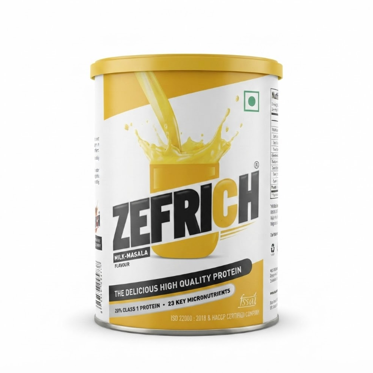 Zefrich High Quality Protein Powder – Milk Masala Flavour 200gm