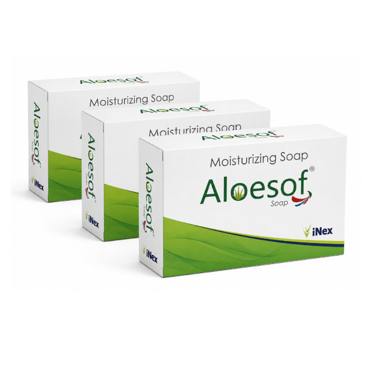 Aloesoft Moisturizing Soap | Gentle Moisturizing Soap Pack Of 3