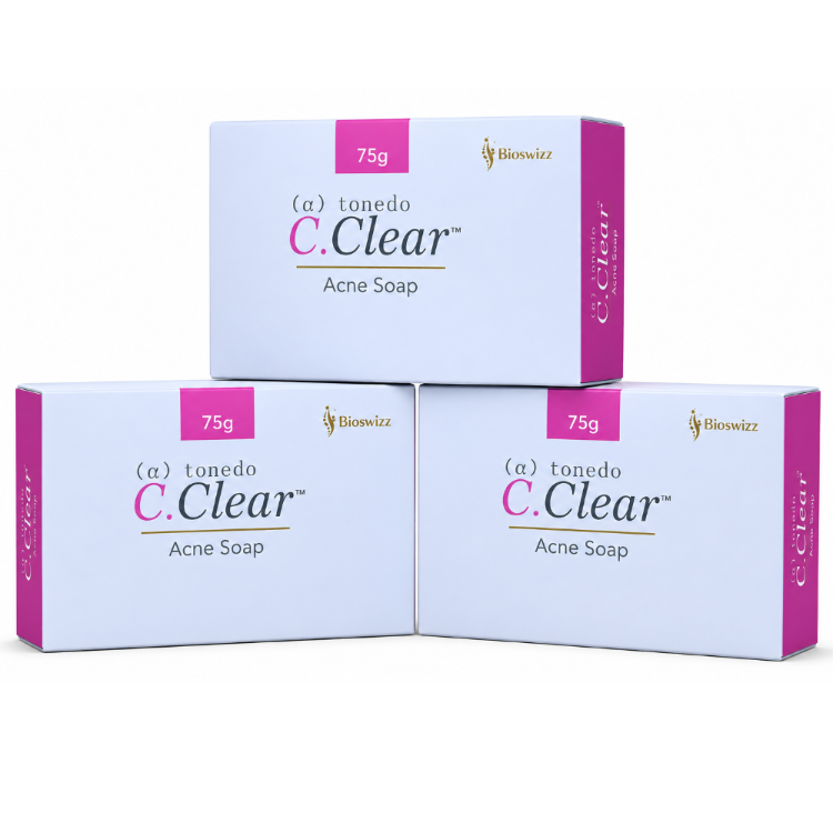 C Clear Acne Soap 75 gm Pack Of 3