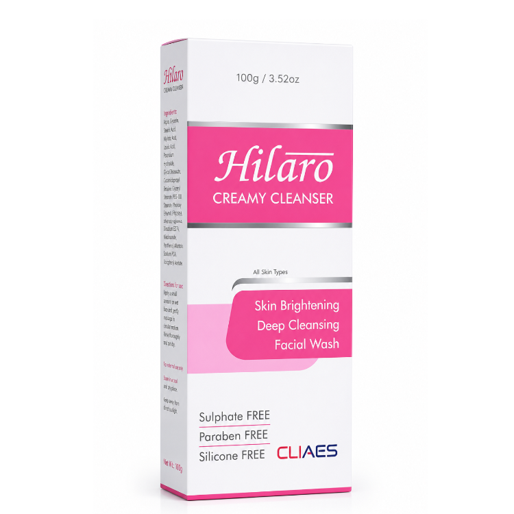 Hilaro Creamy Cleanser Skin Brightening Deep Cleansing Facial Wash 100ml