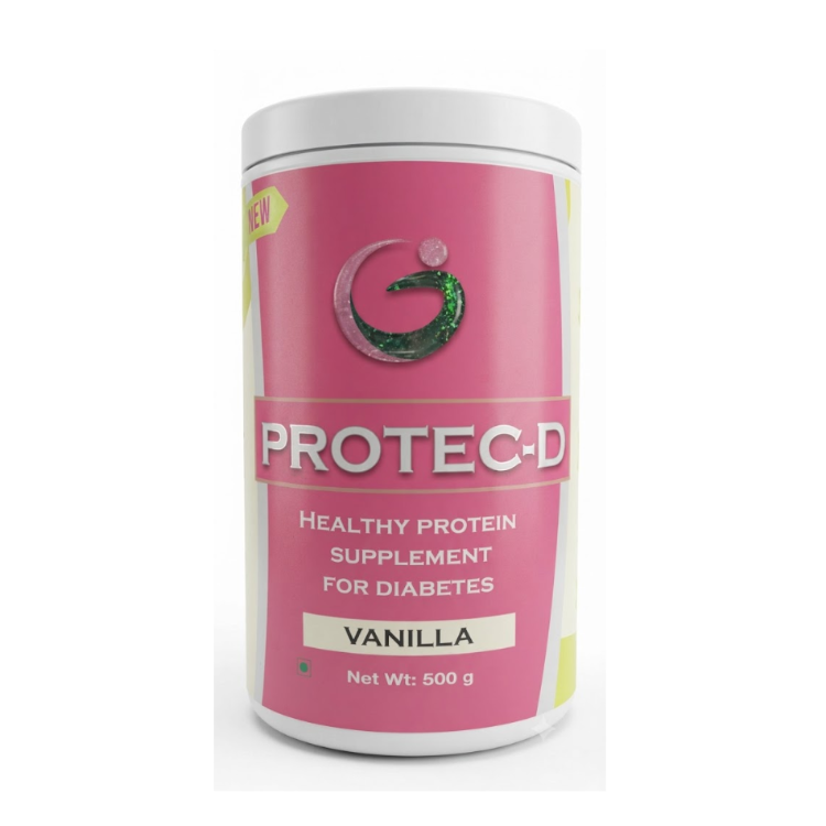 Protec-D Healthy Protein Supplement for Diabetes Vanilla 500g
