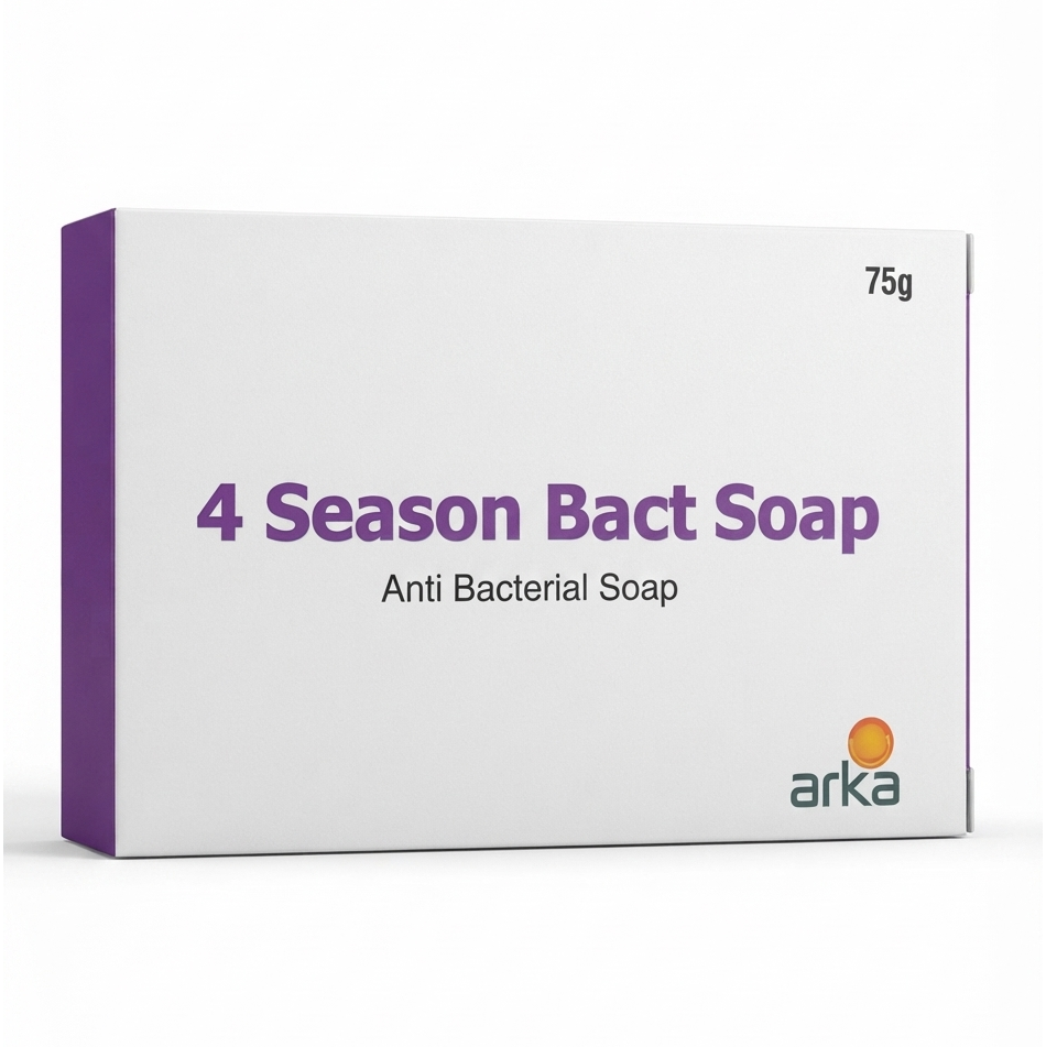 4 Season Bact Soap - Anti Bacterial Soap 75g Pack of 3
