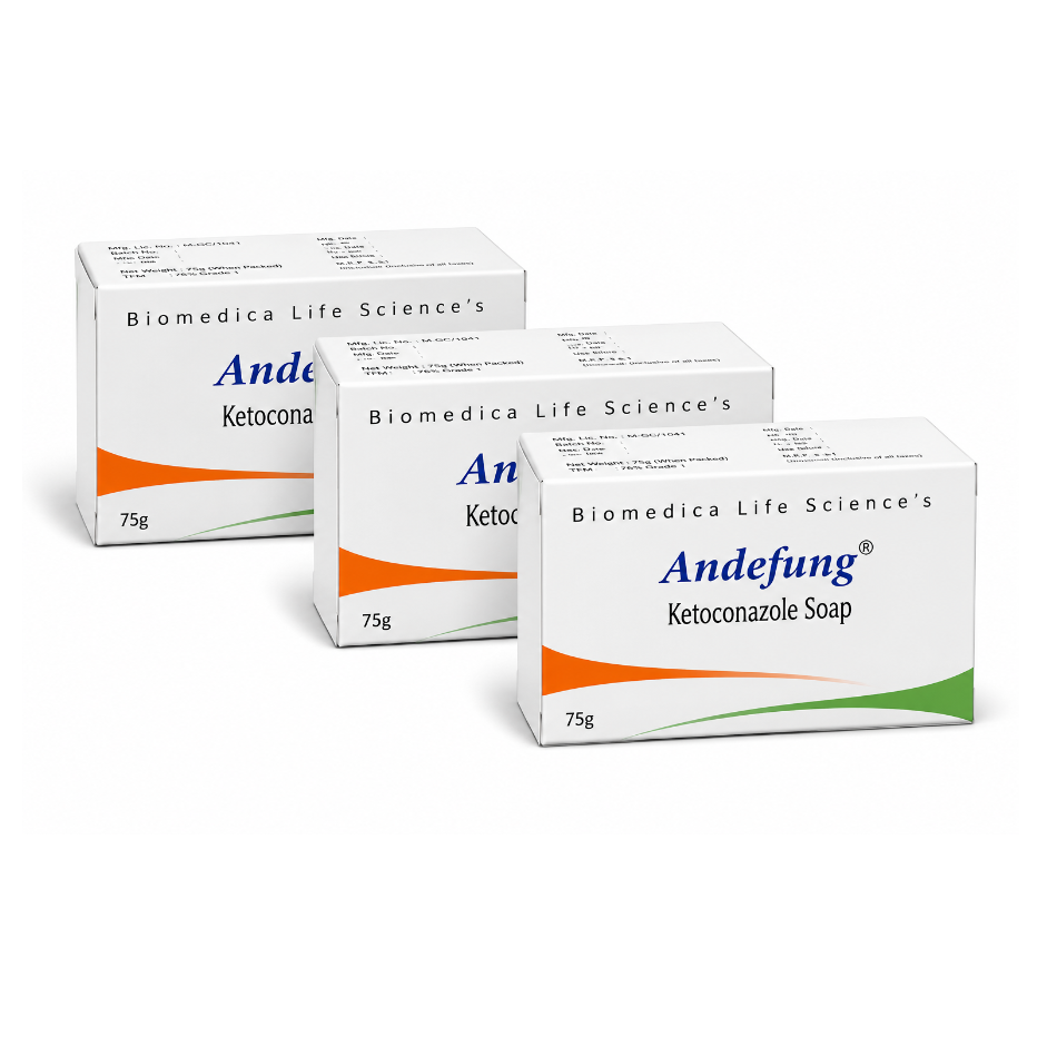 Andefung Ketoconazole Soap 75g Pack Of 3