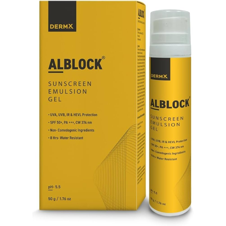 Alblock Sunscreen Emulsion Gel SPF 50+ 50gm