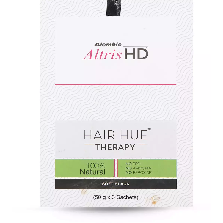 Altris HD Hair Hue Therapy Soft Black 3*50gm