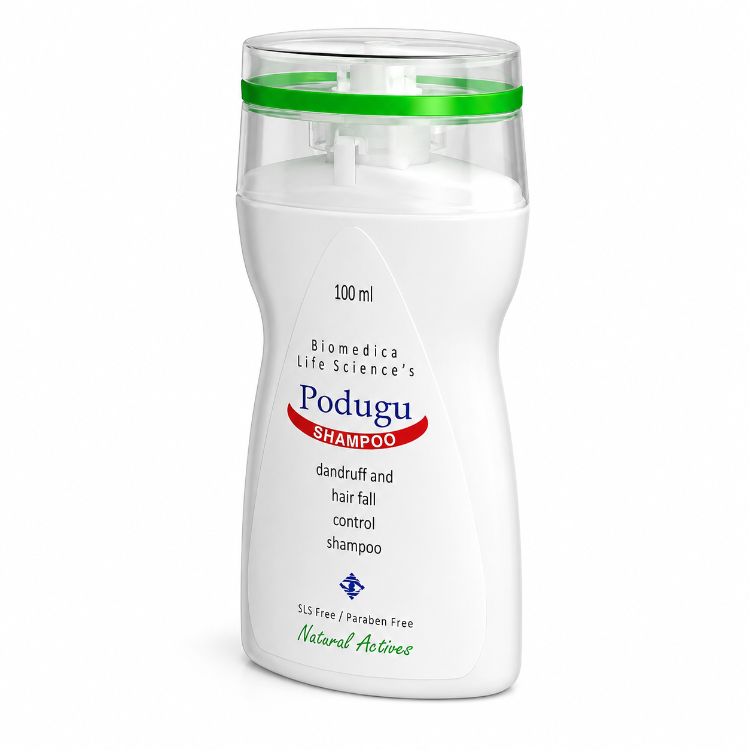 Podugu Dandruff Hair Fall Control Shampoo 100 ml