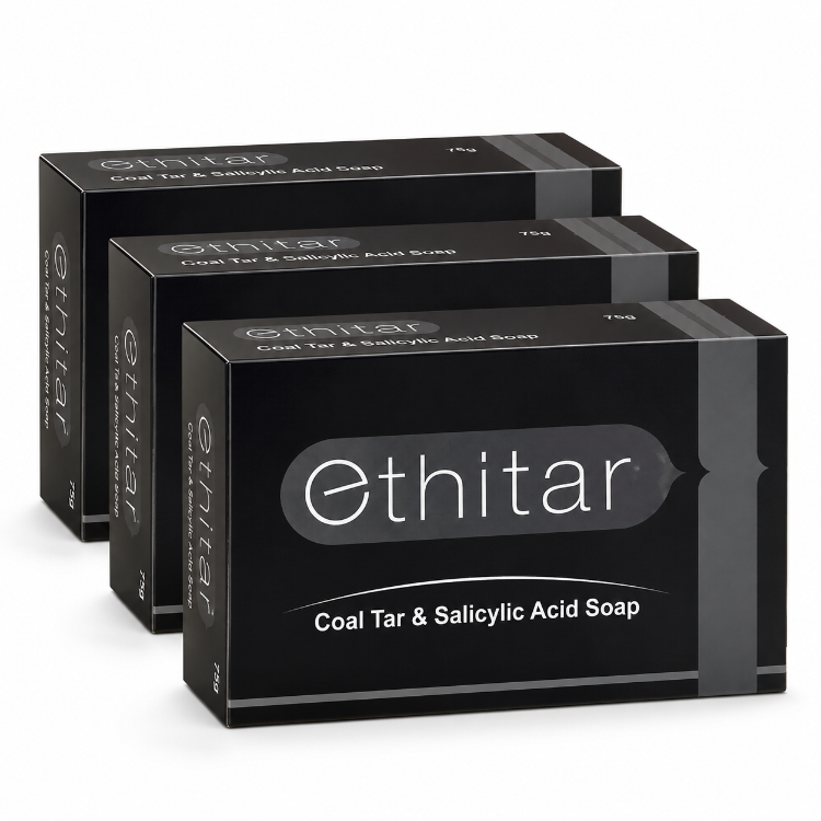 Ethitar Coal Tar Salicylic Acid Soap 75g Pack Of 3