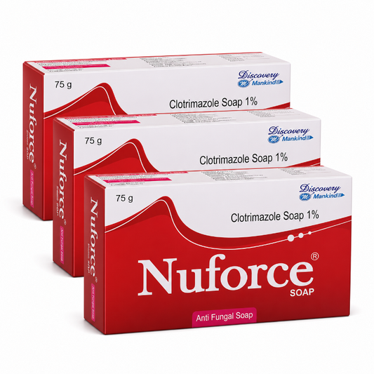 Nuforce Clotrimazole Soap 1% – 75gm Pack Of 3