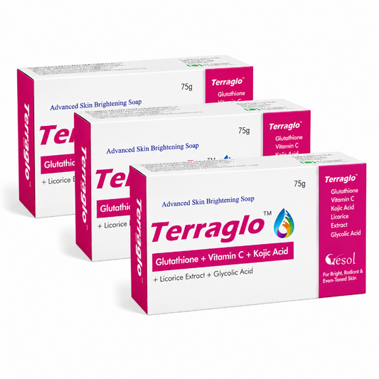 Terraglo Advanced Skin Brightening Soap 75g (Pack of 3)