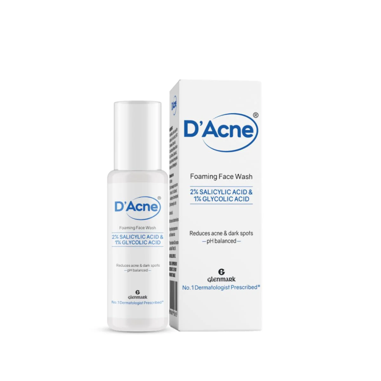 D Acne Foaming Face Wash, 60ml
