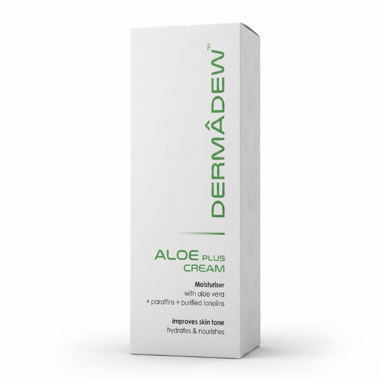 Dermadew Aloe Plus Cream | Aloe Vera Moisturizing Cream for Dry Sensitive Skin