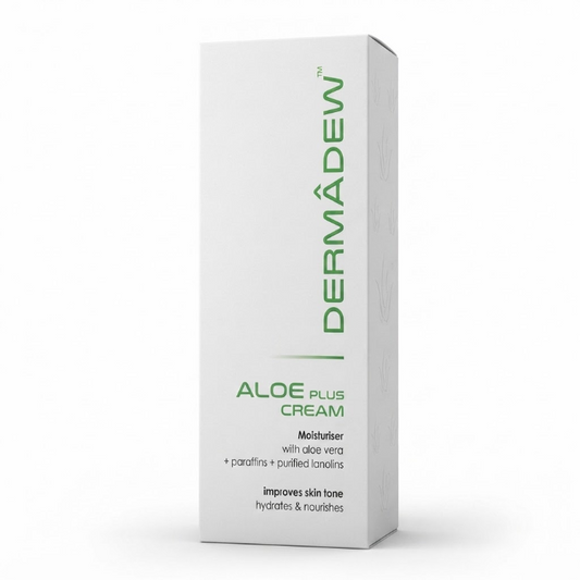 Dermadew Aloe Plus Cream | Aloe Vera Moisturizing Cream for Dry Sensitive Skin