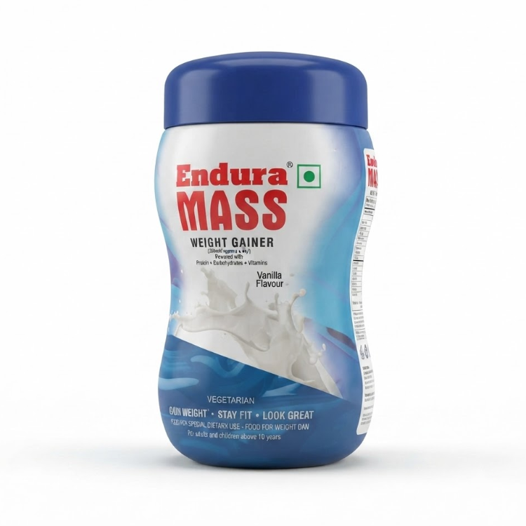 Endura Mass Weight Gainer Vanilla Powder 500g