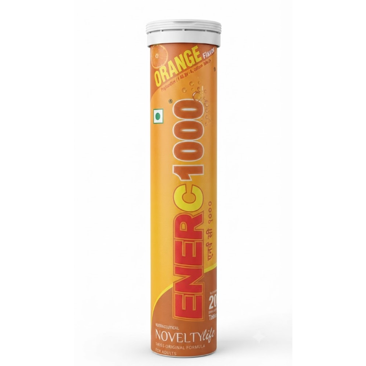 Ener-C 1000 Vitamin C Effervescent Tablets Orange Flavour – 20 Tablets