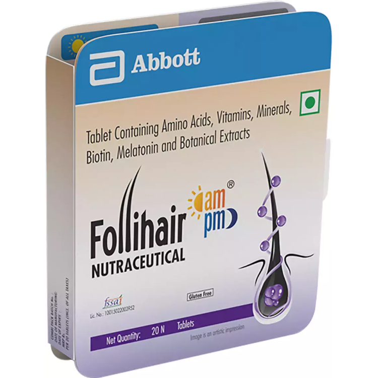 Follihair Ampm Strip Of 20 Tablets